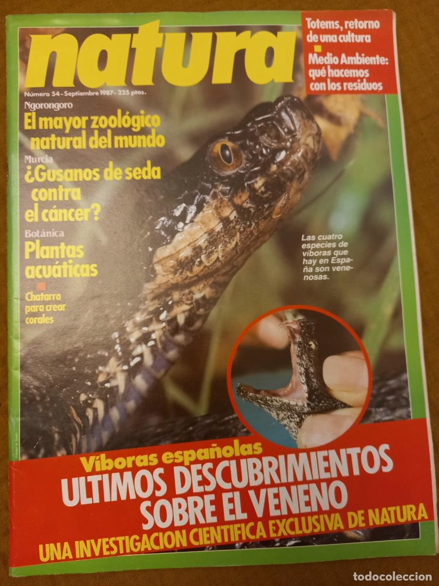 Comics: NATURA 54 SEPTIEMBRE 1987. V&Iacute;BORAS VENENOSAS ESPA&Ntilde;OLAS. TOTEMS, RETORNO DE LA MAGIA