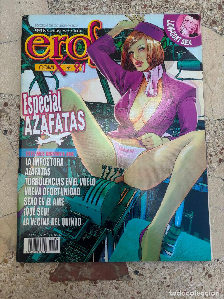 Comics : EROS COMIX N&ordm; 81. SOLO PARA ADULTOS. ESPECIAL AZAFATAS. SEXO EN EL AIRE.