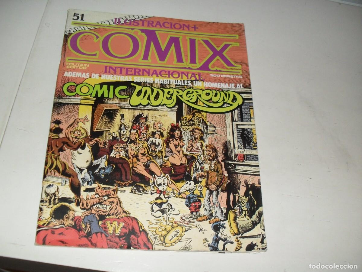 Comics: COMIX INTERNACIONAL 51 N&ordm; ESPECIAL DEDICADO AL COMIC UNDERGROUND,(DE 70),TOUTAIN,1980