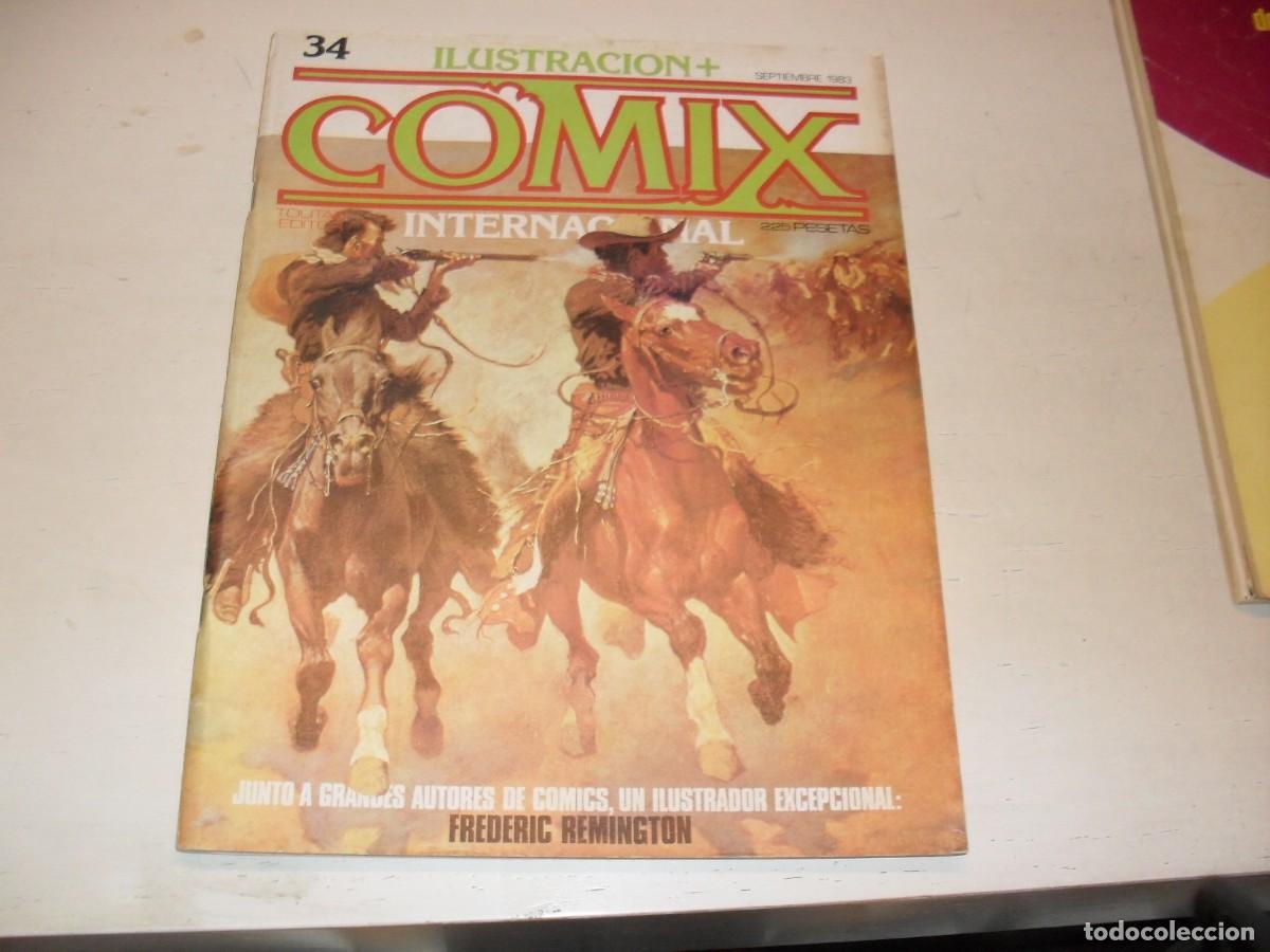 Comics: COMIX INTERNACIONAL 34 GALERIA DE GRANDES ILUSTRADORES:FREDERIC REMINGTON,(DE 70),TOUTAIN,1980