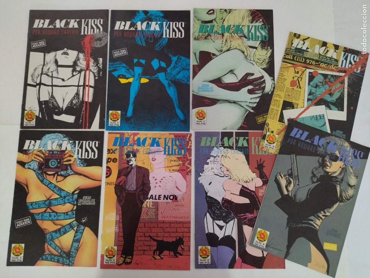 Comics : Black kiss por Howard Chaykin c&oacute;mics Books del 1 al 9 solo falta el 7
