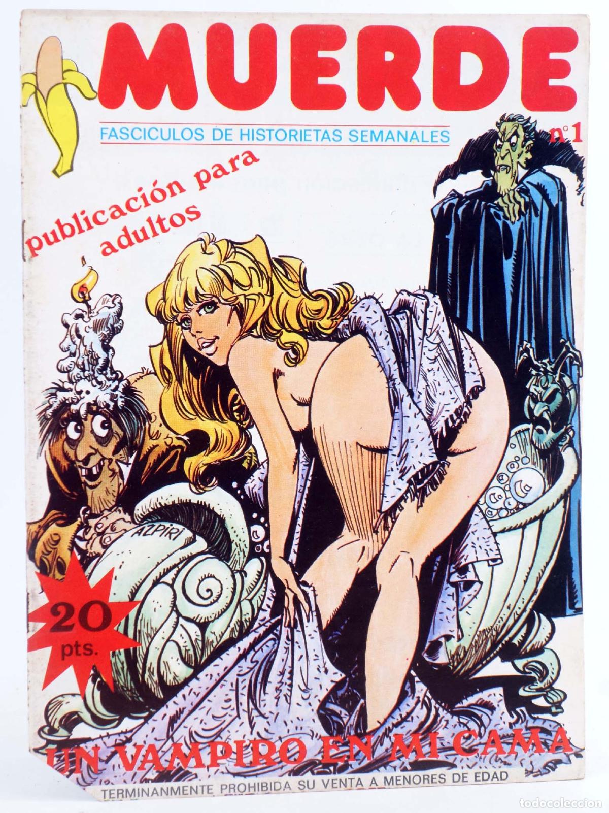 Comics: MUERDE. PUBLICACI&Oacute;N PARA ADULTOS 1. UN VAMPIRO EN MI CAMA (A. C. Lobo / A. Azpiri) JF, 1976. OFRT