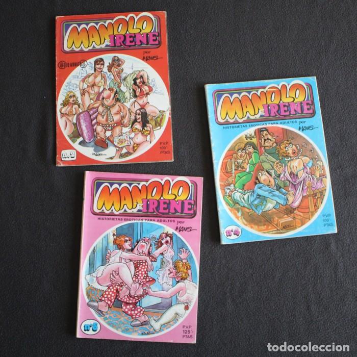 C&oacute;mics: LOTE 3 COMICS MANOLO E IRENE EDICIONES DRONTE MANEL FERRER 2 4 5 - Foto 1