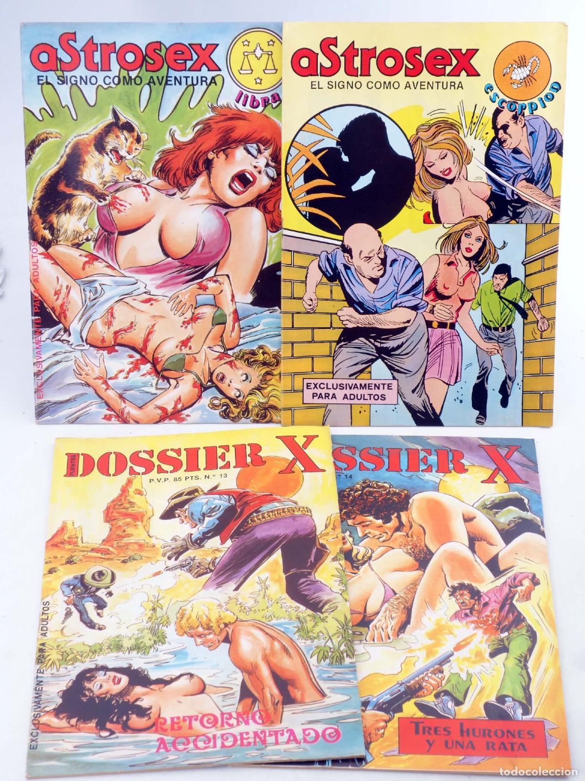 Comics: DOSSIER X / ASTROSEX LOTE DE 4. J. Fuentes, 1984. OFRT