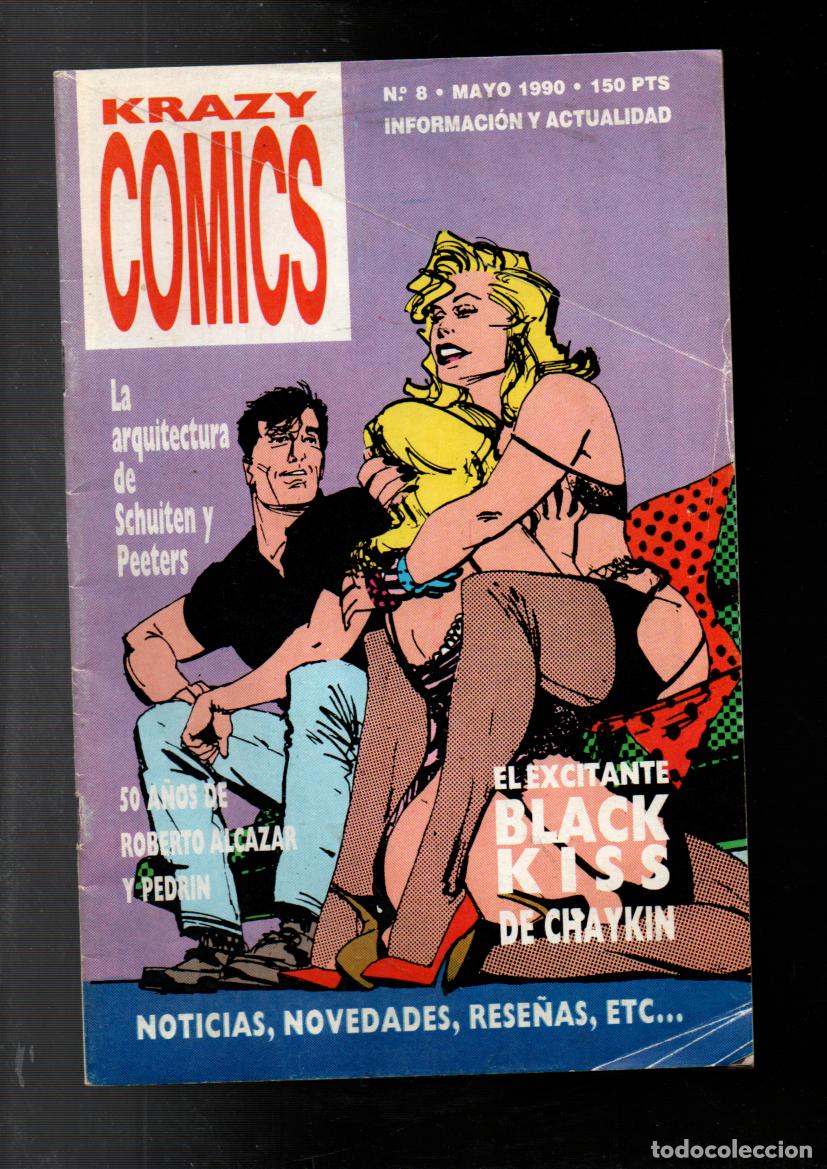Comics: KRAZY COMICS, N&ordm; 8. MAYO 1990. EL EXCITANTE BLACK KISS DE CHAYKIN