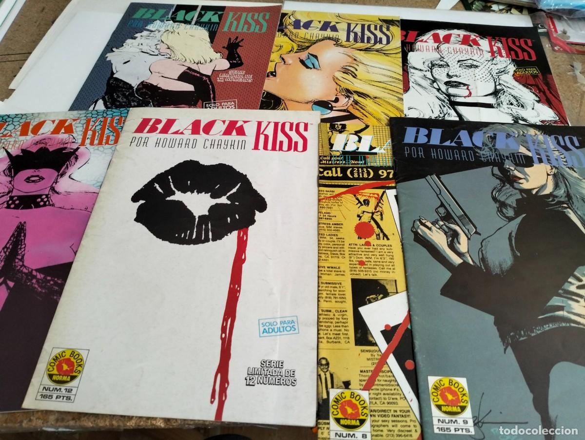 Comics: EBLACK KISS por HOWARD CHAYKIN # 6.7.8.9.10.11.12.. ( lote 7 n&uacute;meros ) NORMA.
