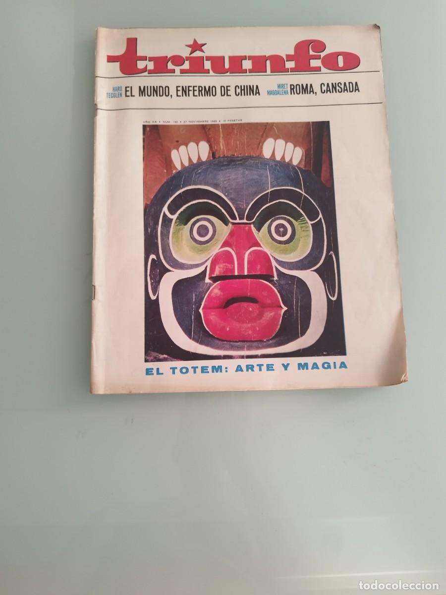 C&oacute;mics: Antigua revista Triunfo N&deg;182 a&ntilde;o 1965. El t&oacute;tem, arte y magia. El mundo enfermo de china.