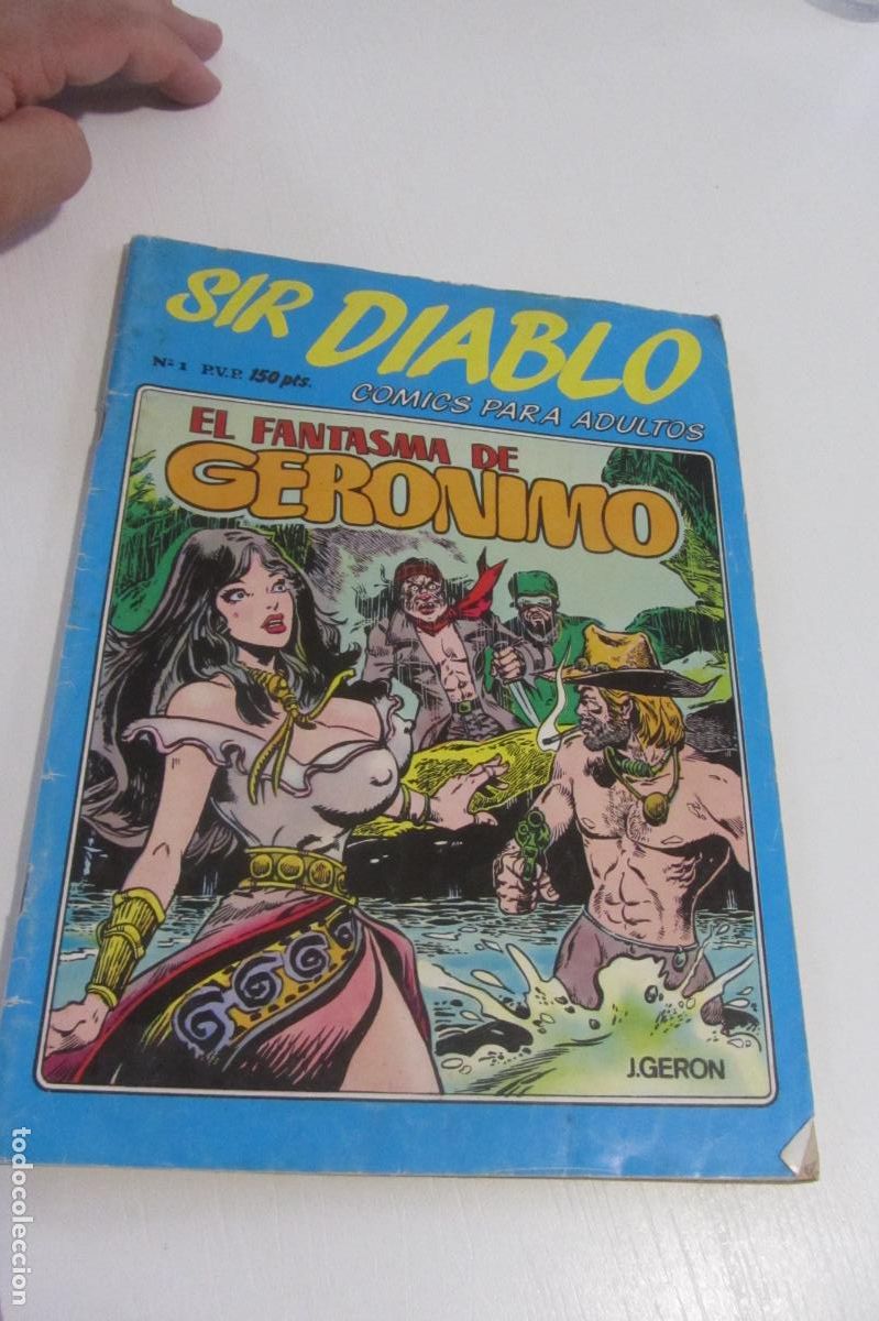 C&oacute;mics: SIR DIABLO. N&ordm; 1. EL FANTASMA DE JER&Oacute;NIMO. COMICS PARA ADULTOS. EDIPRINT, 1983 ARX287