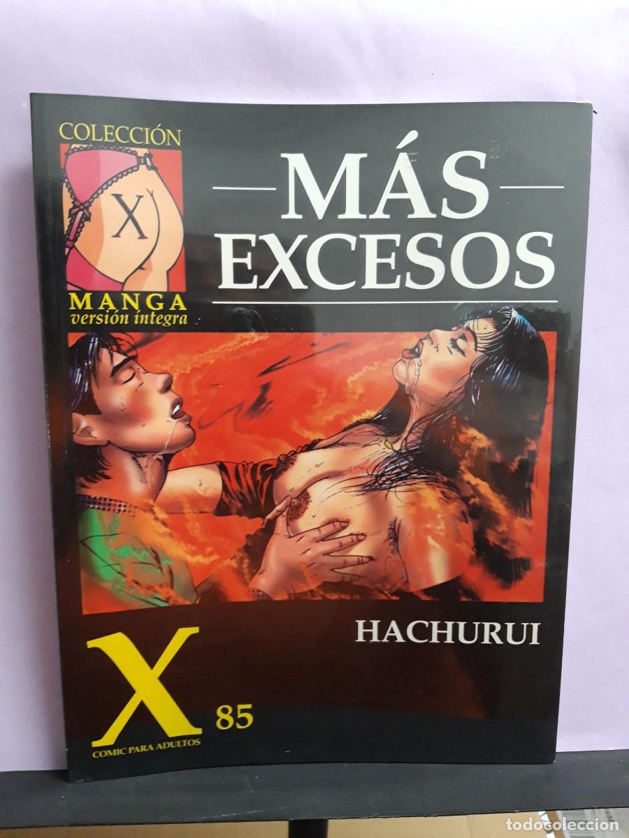 Comics: COLECCI&Oacute;N X. N&ordm; 85. M&Aacute;S EXCESOS. HACHURUI. LA C&Uacute;PULA. PRECINTADO