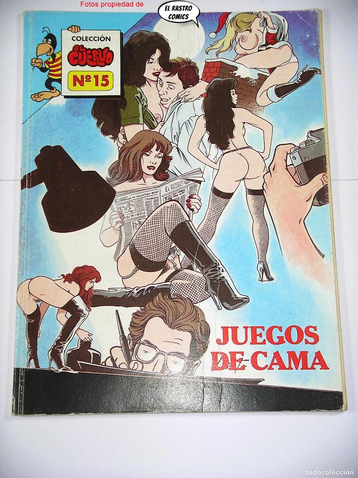Comics: Juegos de cama, Tobalina, Coleccion El Cuervo n&ordm; 15, ed IRU, revista humor adultos