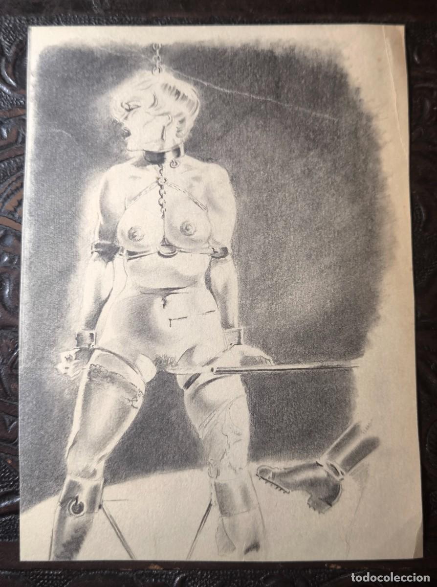 Comics : ILUSTRACI&Oacute;N DIBUJO A L&Aacute;PIZ. Boceto Trabajo. C&oacute;mic pulp horror er&oacute;tico. Escuela Valenciana A&ntilde;os 60/70