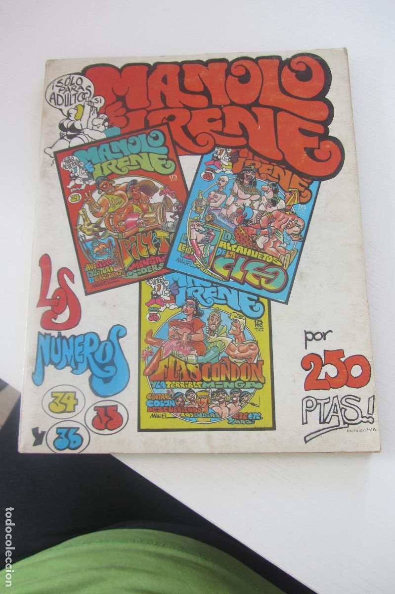 Comics: MANOLO E IRENE RETAPADO N&ordm;S 34 35 Y 36. S&Oacute;LO PARA ADULTOS (Manel Ferrer) Manuel Ferrer ARX45 GLL