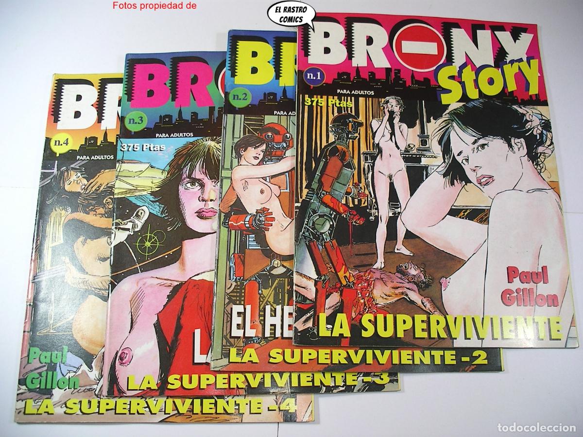 Comics: La superviviente n&ordm; 1 2 3 y 4, Paul Gillon, Colecci&oacute;n completa, New Comic 1994, Totem, adultos (B)