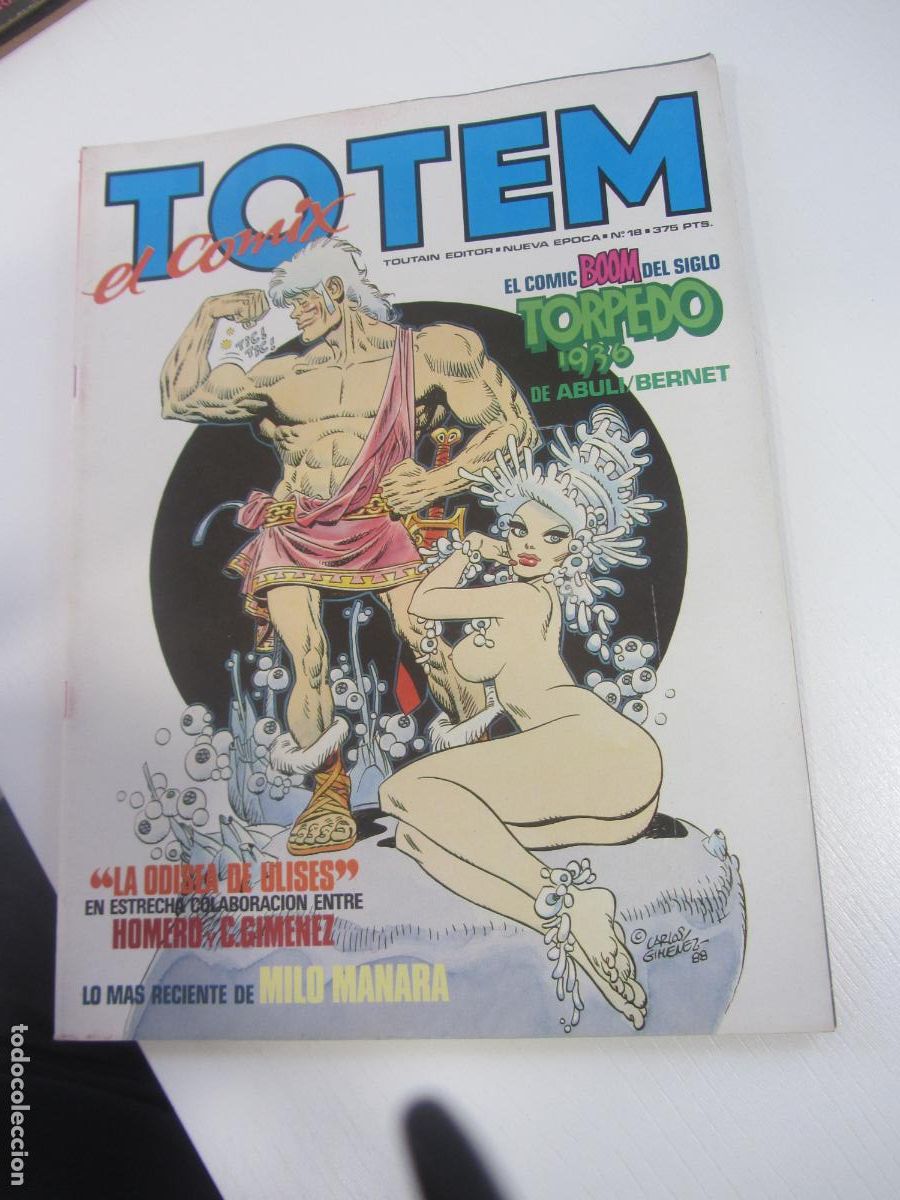 Comics: TOTEM EL COMIX. N&ordm; 18. PORTADA DE GARLOS GIM&Eacute;NEZ. TOUTAIN. ARX122