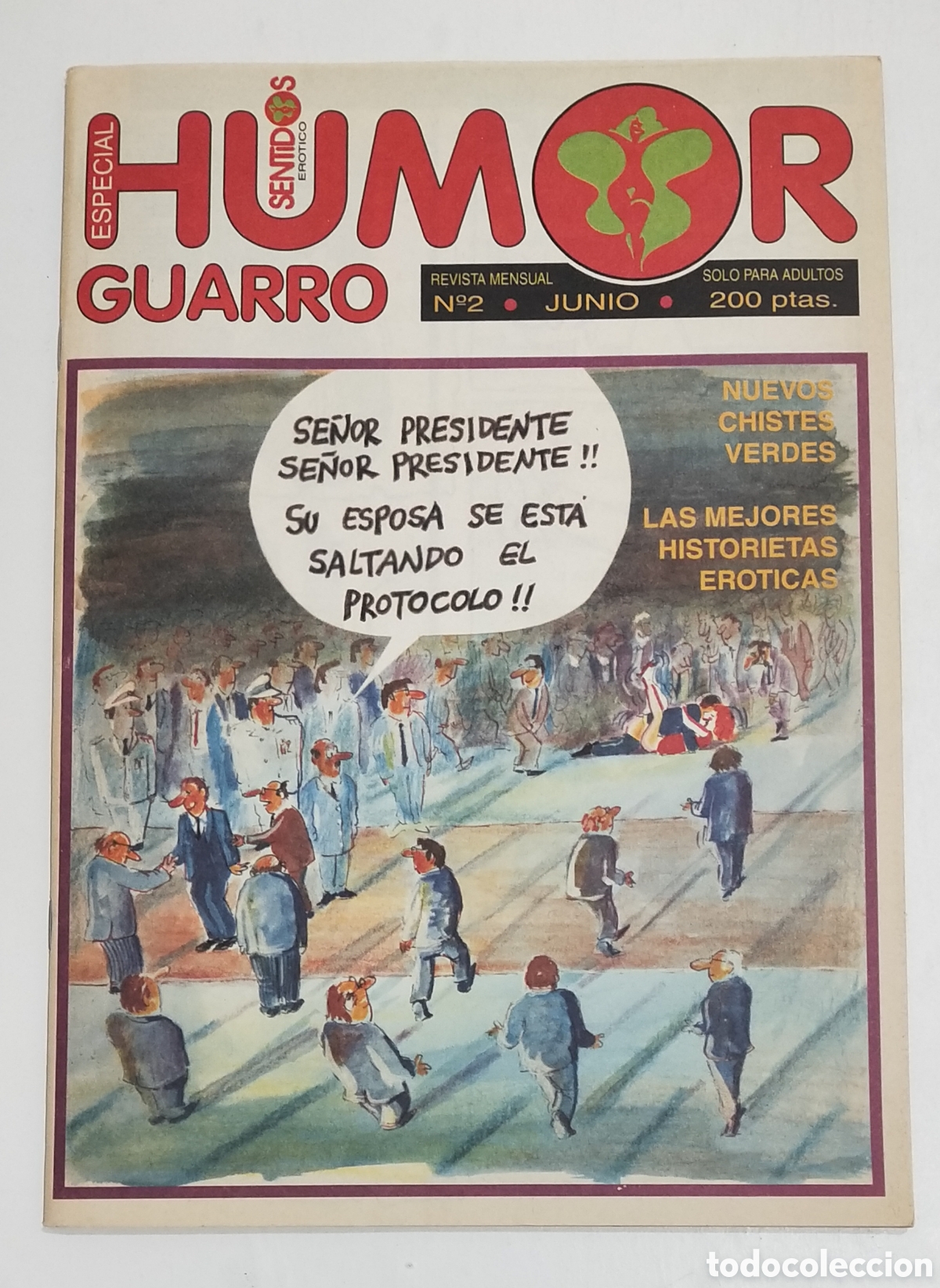 Comics: Revista HUMOR GUARRO N&ordm;2 JUNIO 1993 S&aacute;tira Er&oacute;tica Adultos Colecci&oacute;n Zevetse.
