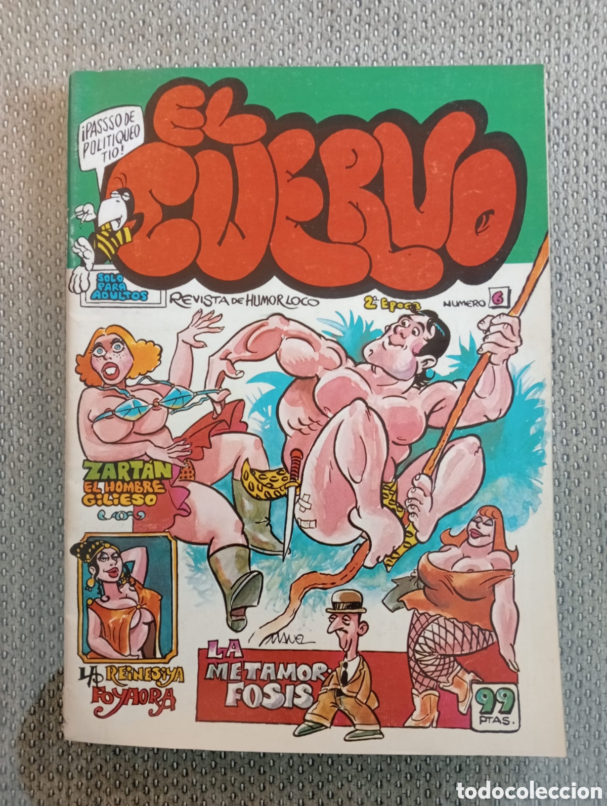 C&oacute;mics: El Cuervo. n&ordm; 6. Revista de humor loco. Revista para adultos.