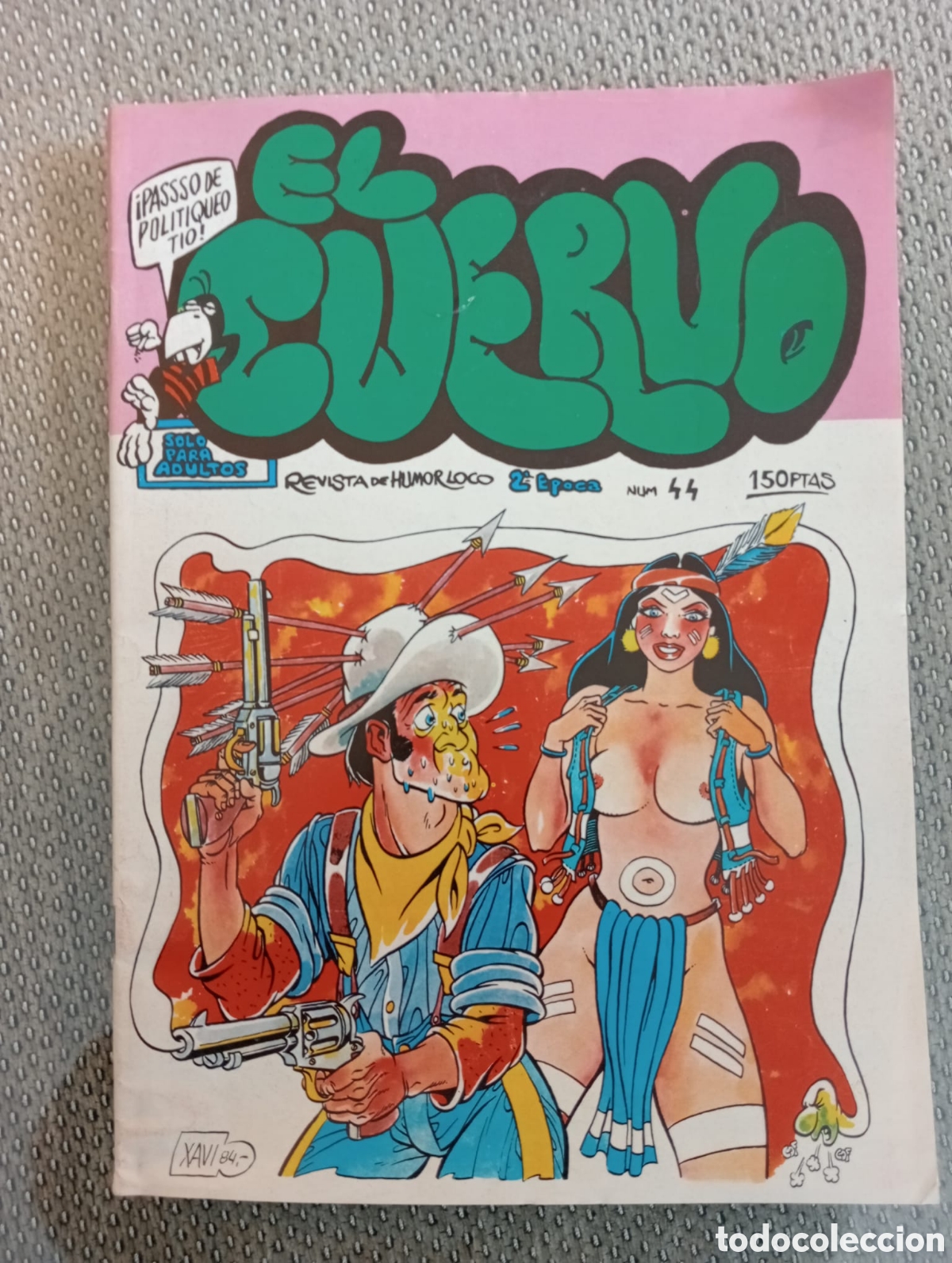 Fumetti: El Cuervo. n&ordm; 44. Revista de humor loco. Revista para adultos.