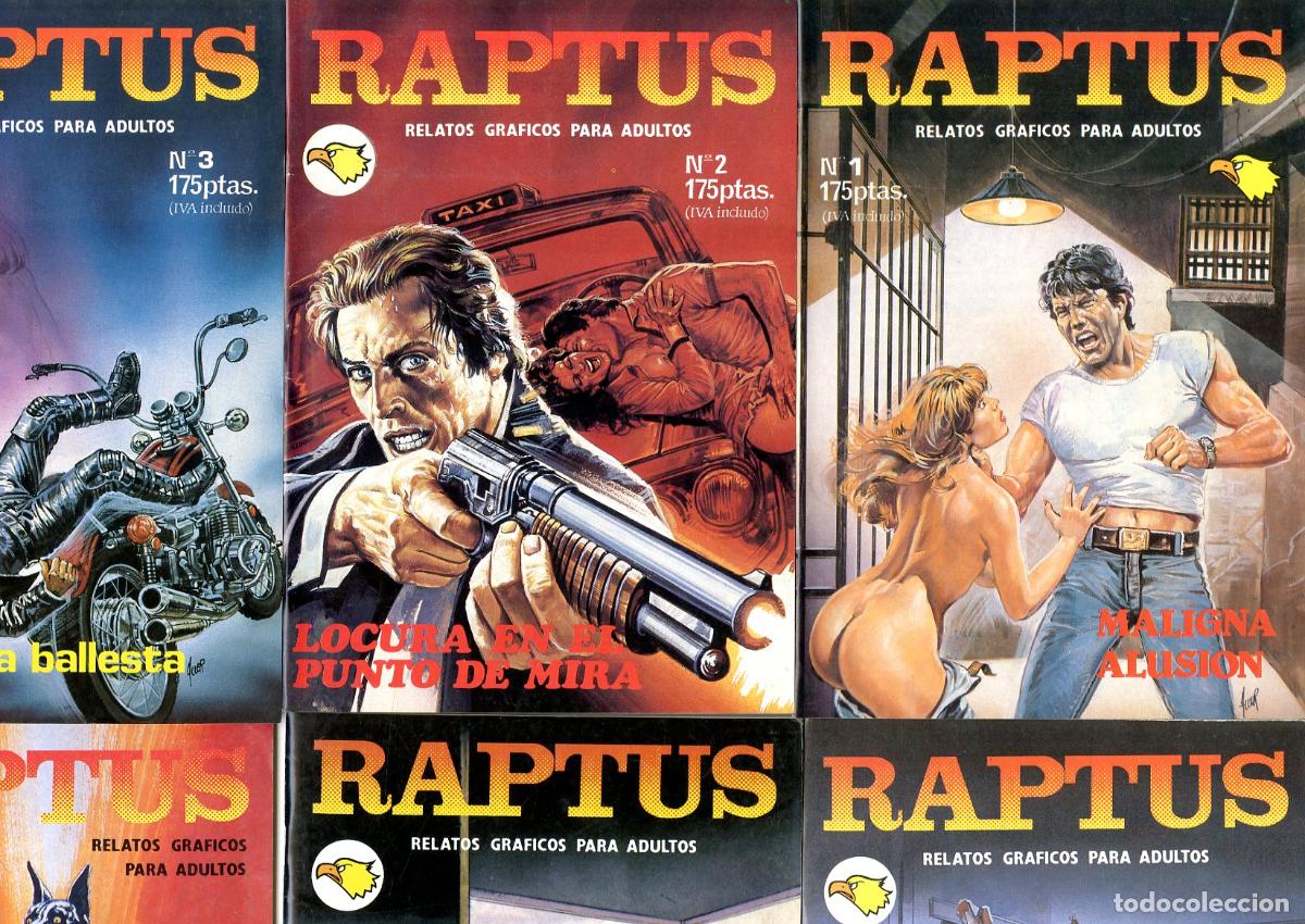C&oacute;mics: Raptus / Completa / Relatos Graficos Para Adultos / Editorial Astril, S.A. / 1991