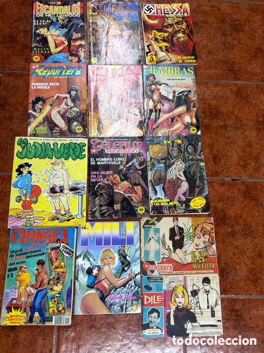 Comics: Lote de 13 revistas para adultos