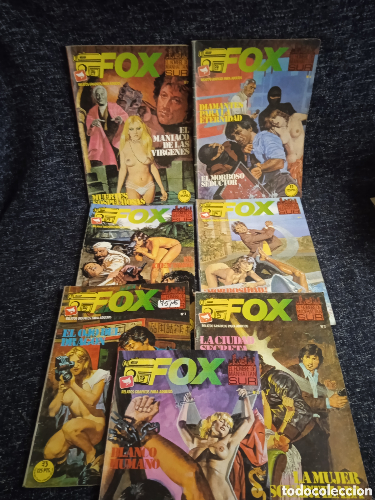 Comics: FOX - EL HOMBRE DE MANHATTAN SUR - LOTE 7 EJEMPLARES RELATOS GRAFICOS PARA ADULTOS, EDICIONES ZINCO