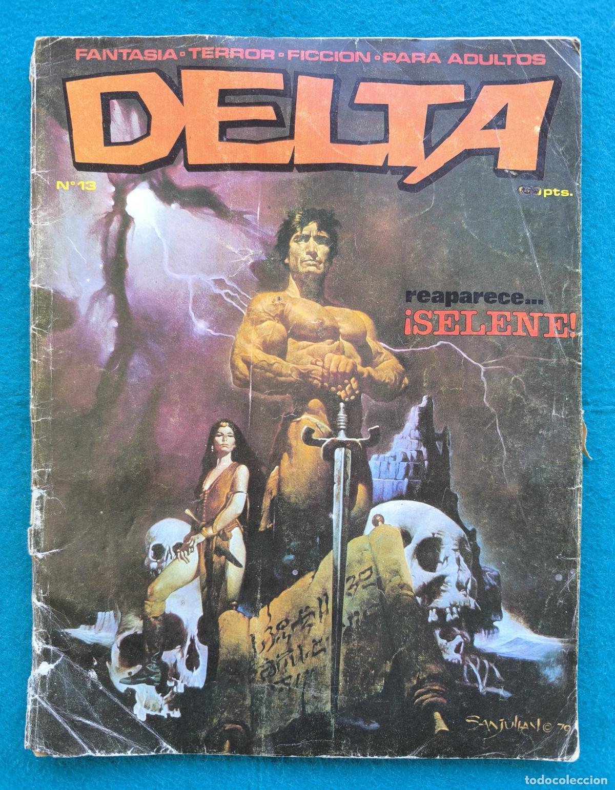 Comics: JN TEBEO DELTA N&ordm; 13 FANTASIA TERROR PORTADA SANJULIAN EDICIONES DELTA FICCION PARA ADULTOS N&ordm;2