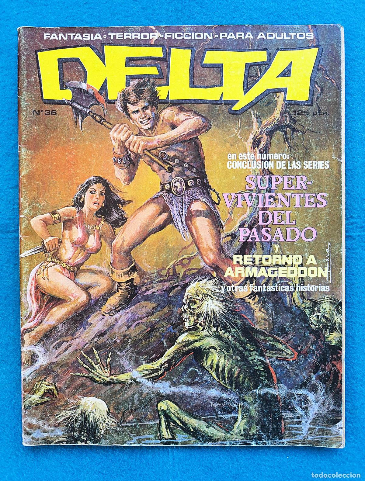 Fumetti: JN TEBEO DELTA N&ordm; 36 FANTASIA TERROR PORTADA LARA EDICIONES DELTA FICCION PARA ADULTOS N&ordm;6