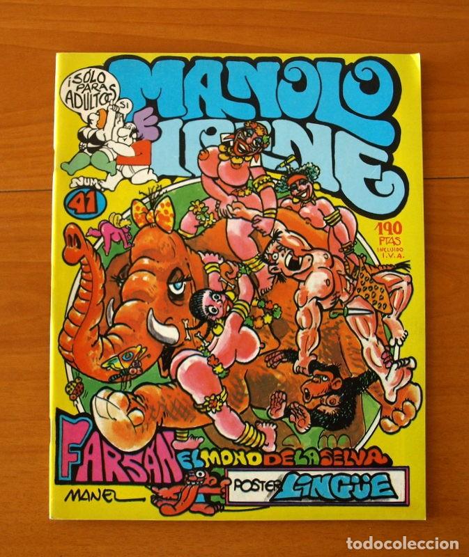 Comics: El Manolo y la Irene -N&ordm; 41 Farsan El mono de la selva -Dibujos Manel - Humor Er&oacute;tico A&ntilde;o 1982