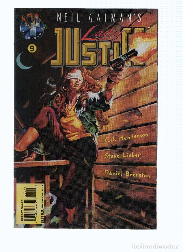 Fumetti: Neil Gaiman: LADY JUSTICE, Volume 1, Numero 09: Humanity, Reasons & Justice (Tekno Comix 1995) - C.