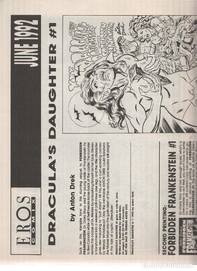 Fumetti: EROS COMIX - June 1992 (New Releases from Eros Comix) - Varios