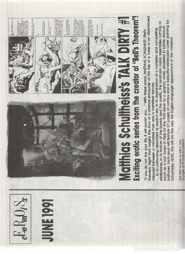 Comics: EROS COMIX - June 1991 (New Releases from Eros Comix) - Varios