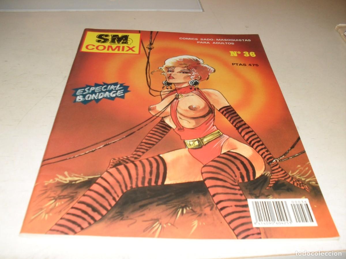 Comics : SM COMIX N&ordm; 36,de 38,ESPECIAL BONDAGE,SUGERIDO PARA ADULTOS,CARTON,1991