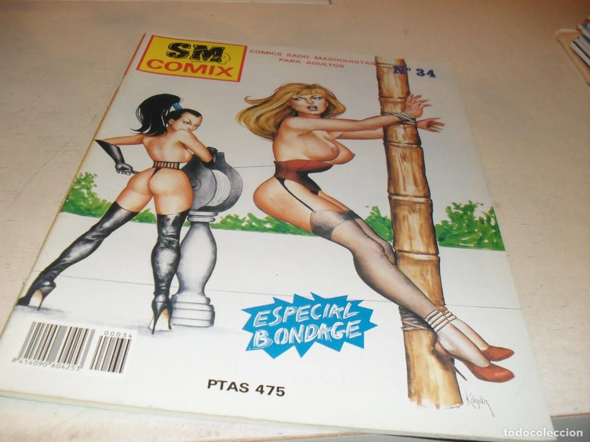 Comics : SM COMIX N&ordm; 34,de 38,ESPECIAL BONDAGE,SUGERIDO PARA ADULTOS,CARTON,1991