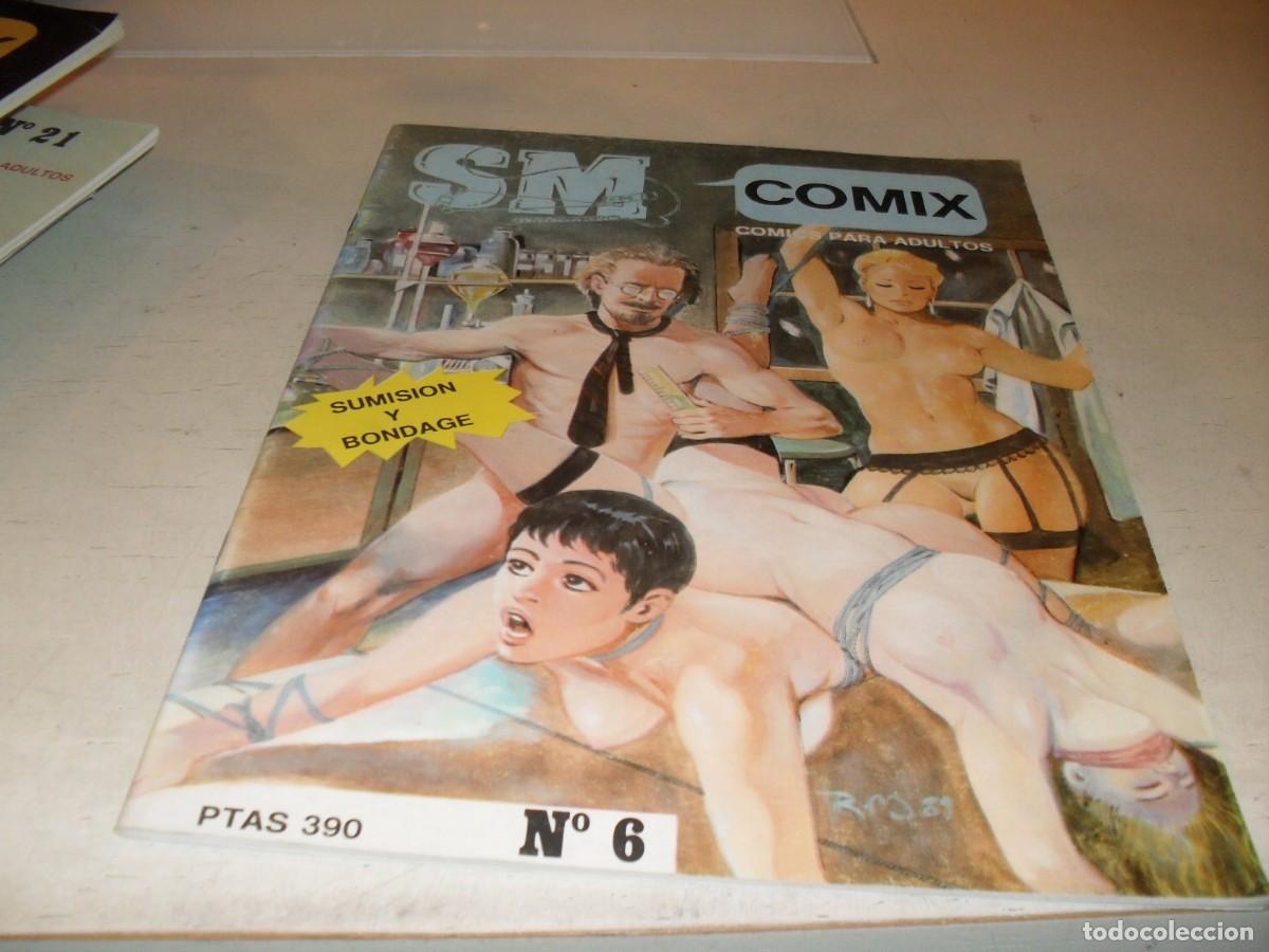 Comics : SM COMIX N&ordm; 6,DE 38,SUMISION Y BONDAGE,SUGERIDO PARA ADULTOS,CARTON,1991