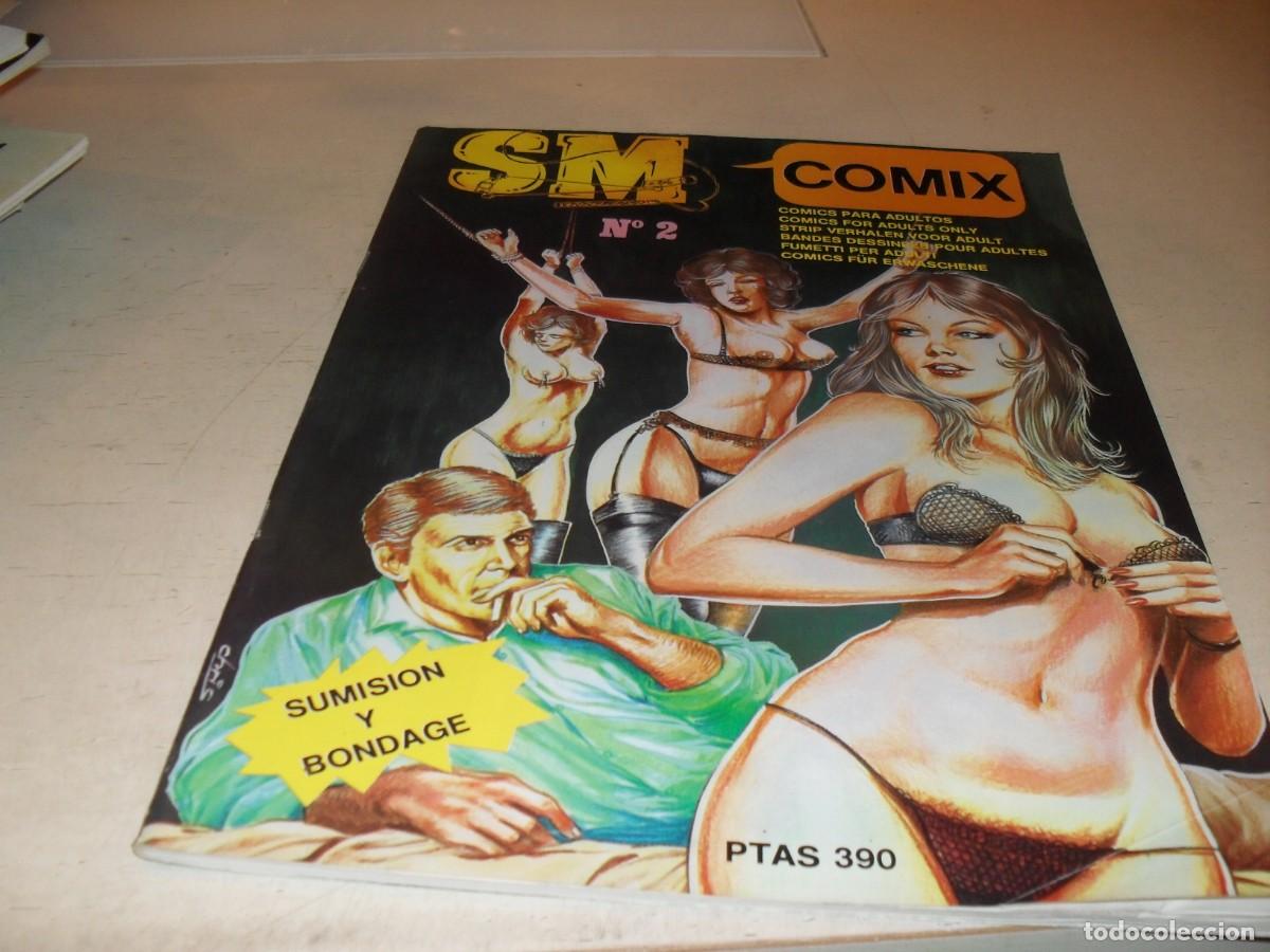 Comics : SM COMIX N&ordm; 2,PRIMEROS N&ordm;,,DE 38,SUMISION Y BONDAGE,SUGERIDO PARA ADULTOS,CARTON,1991