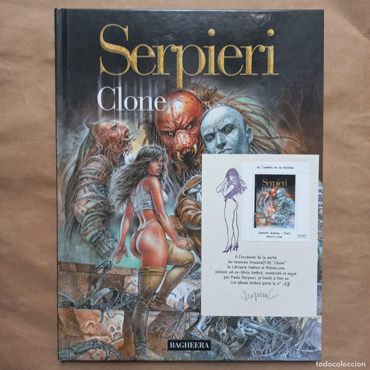 C&oacute;mics: Clone. Druuna tome 8. No 18/300, sign&eacute; Serpieri. Bagheera 2003 EO