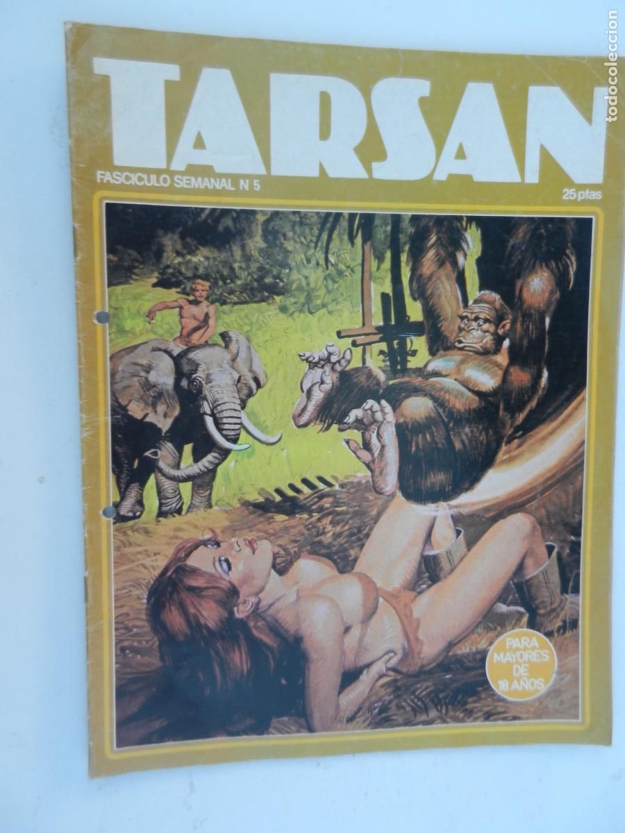C&oacute;mics: TARSAN FASCICULO SEMANA N&ordm; 5 - PARA MAYORES DE 18 A&Ntilde;OS -1977- BUEN ESTADO - EDICIONES ACTUALES