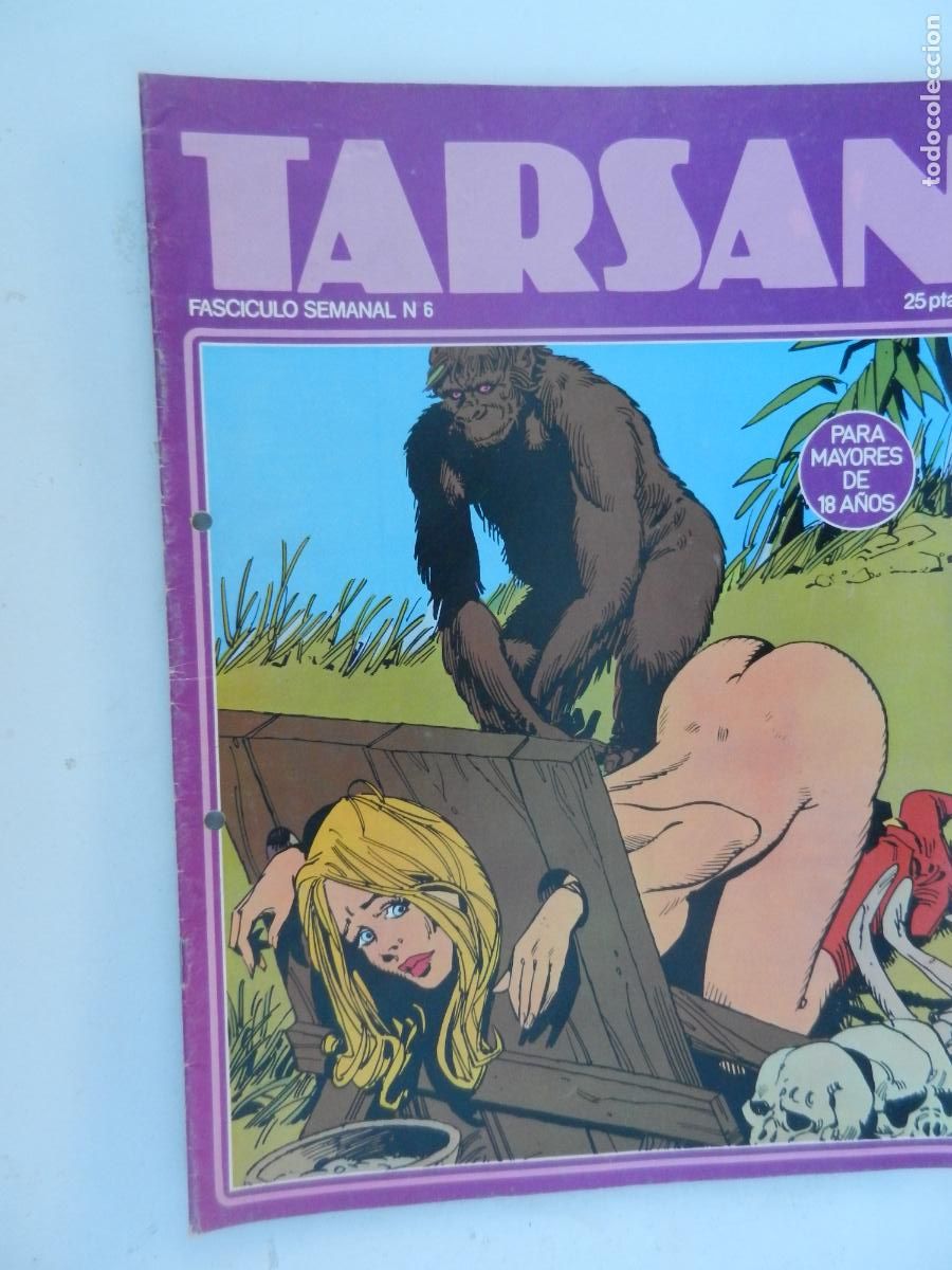 C&oacute;mics: TARSAN FASCICULO SEMANA N&ordm; 6 - PARA MAYORES DE 18 A&Ntilde;OS -1977- BUEN ESTADO - EDICIONES ACTUALES . TIE