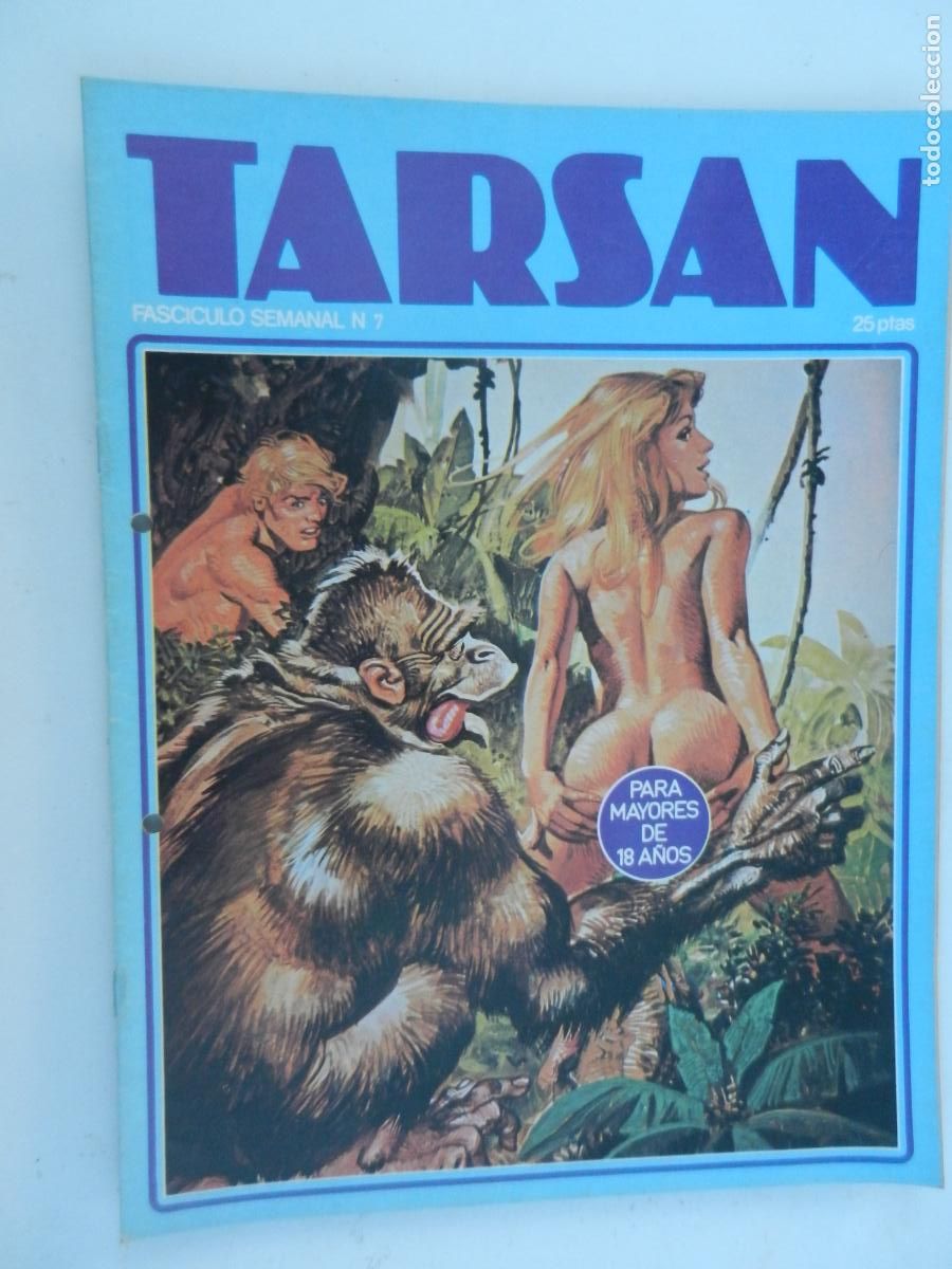 C&oacute;mics: TARSAN FASCICULO SEMANA N&ordm; 7 - PARA MAYORES DE 18 A&Ntilde;OS -1977- BUEN ESTADO - EDICIONES ACTUALES . TIE