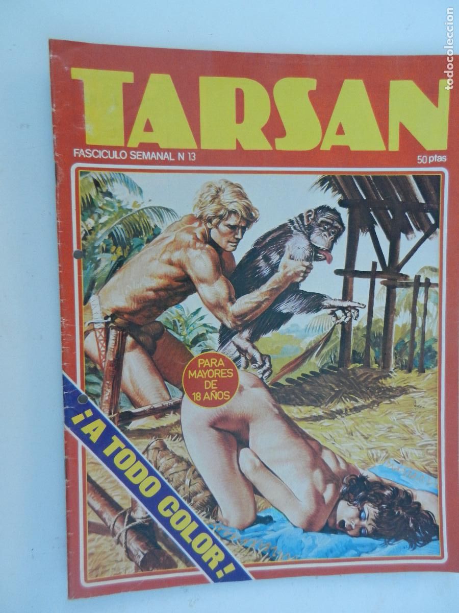 C&oacute;mics: TARSAN FASCICULO SEMANA N&ordm; 13 - PARA MAYORES DE 18 A&Ntilde;OS -1977- BUEN ESTADO - EDICIONES ACTUALES