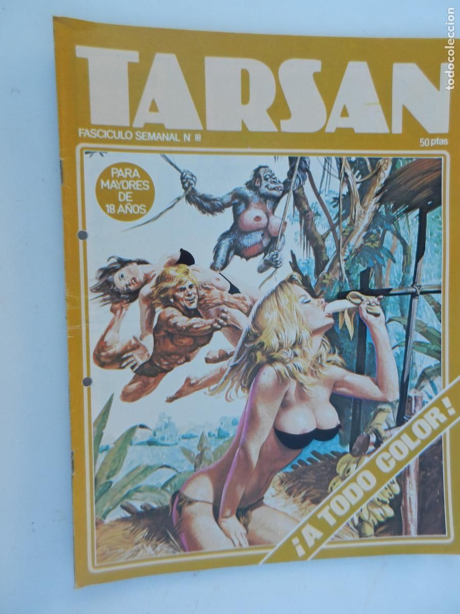 C&oacute;mics: TARSAN FASCICULO SEMANA N&ordm; 18 - PARA MAYORES DE 18 A&Ntilde;OS -1977- BUEN ESTADO - EDICIONES ACTUALES
