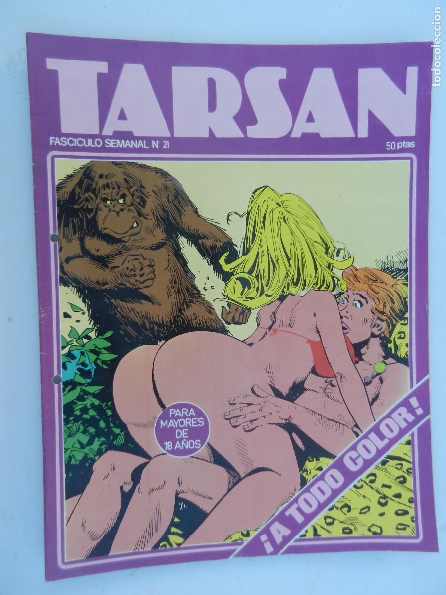 C&oacute;mics: TARSAN FASCICULO SEMANA N&ordm; 21- PARA MAYORES DE 18 A&Ntilde;OS -1977- BUEN ESTADO - EDICIONES ACTUALES