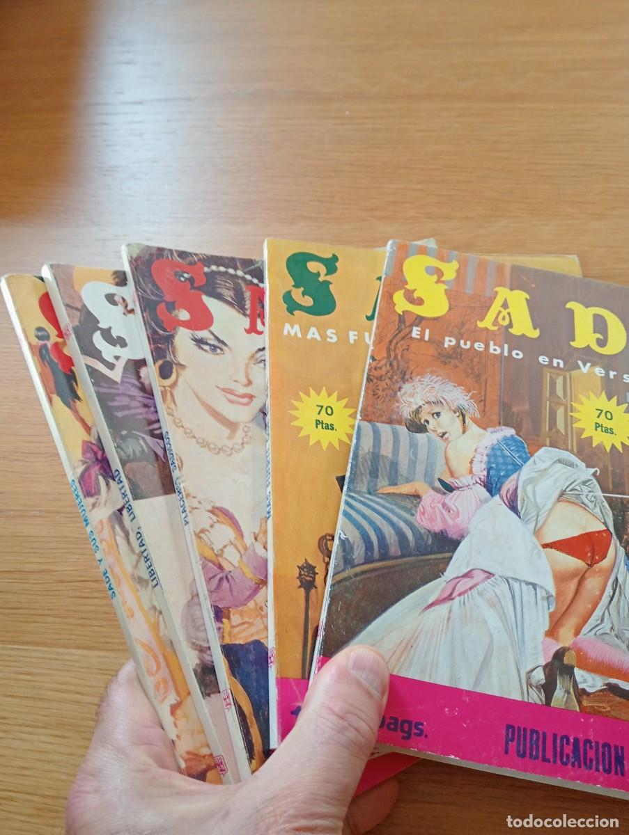 C&oacute;mics: LOTE CON 5 EJEMPLARES DE SADE (DE 13). R&Uacute;STICA. MERCOC&Oacute;MIC S. A. 1977 &ndash; 78. PARA ADULTOS.