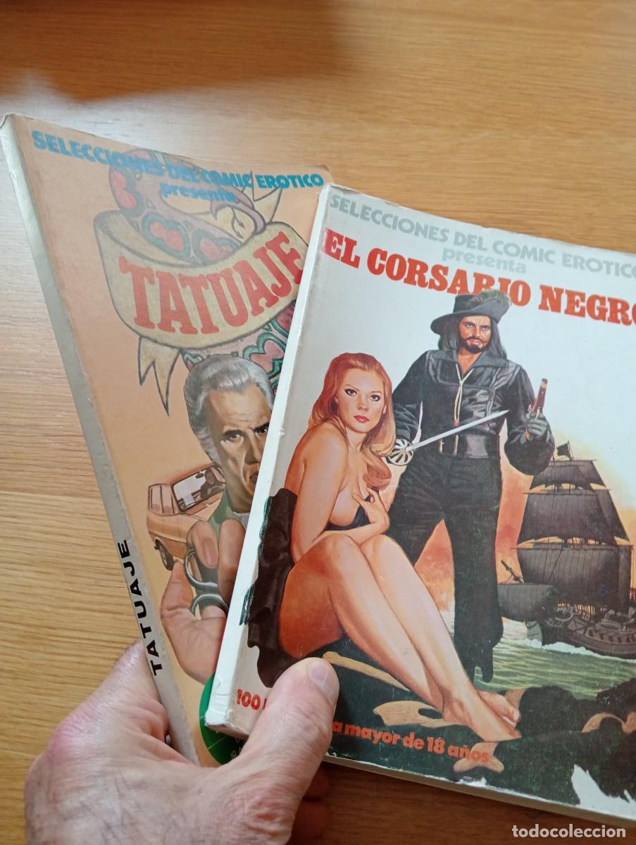 C&oacute;mics: LOTE SELECCIONES DEL C&Oacute;MIC ER&Oacute;TICO. 2 EJEMPLARES (DE 12). R&Uacute;STICA. EDICIONES ACTUALES S.A. 1977.