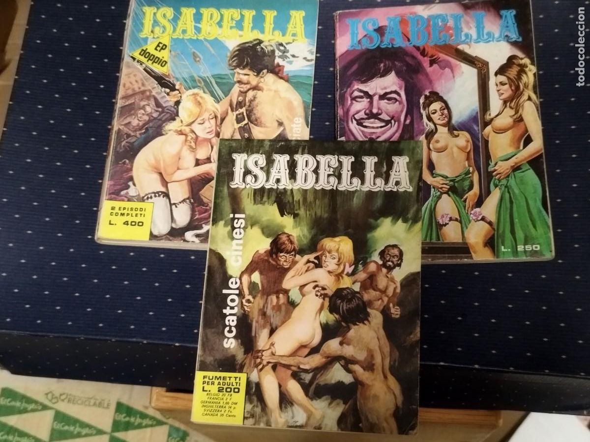 C&oacute;mics: Lote 3 Comics Eroticos Para Adultos-Isabella-En Italiano-