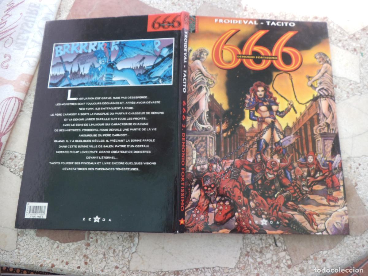 C&oacute;mics: comic erotico, 666, demonio fortissimo, froideval-tacito, color ,zenda, glenat, 1997,en frances