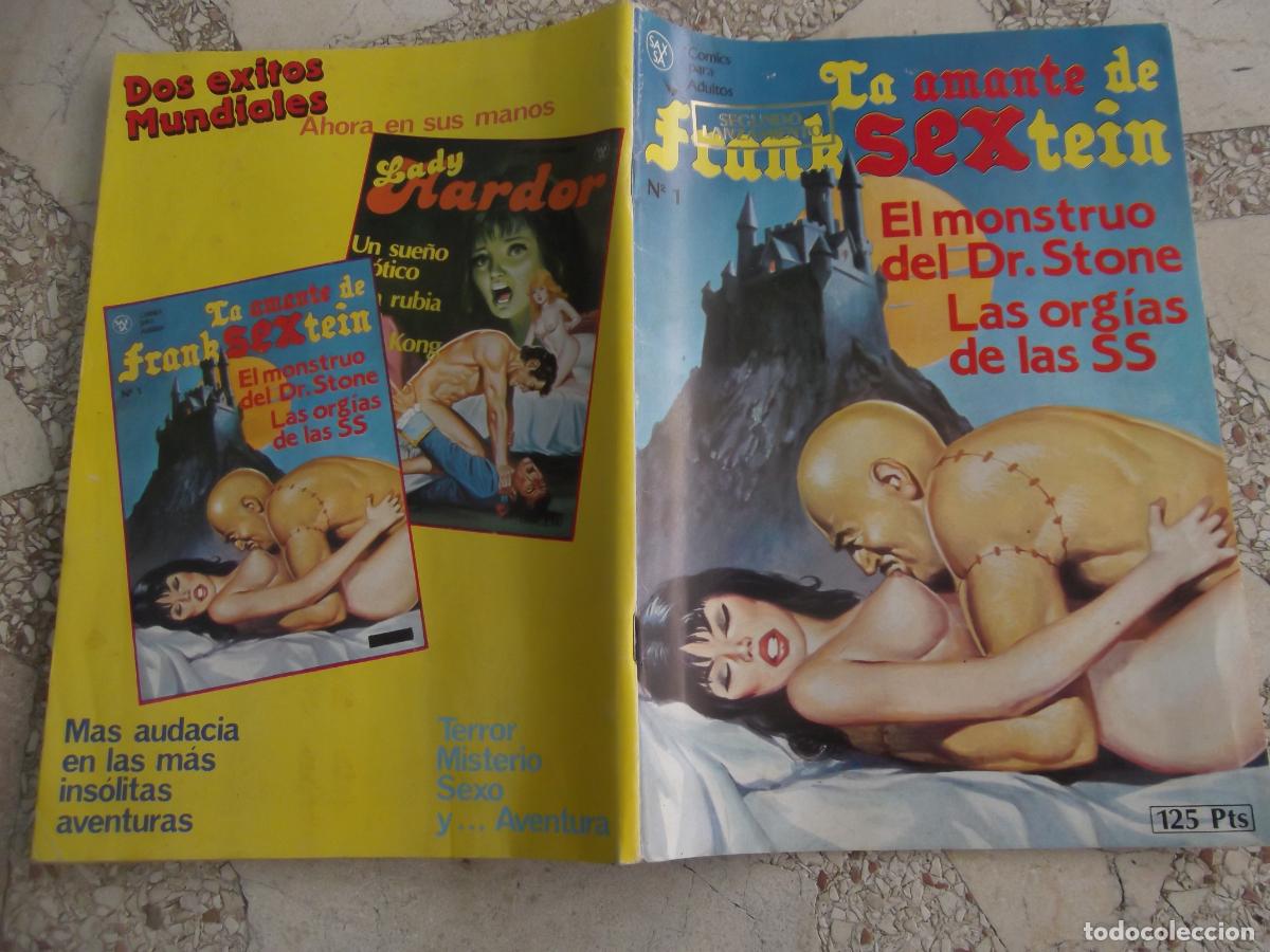 C&oacute;mics: la amante de frank sextein n&ordm; 1, el monstruo del dr. stone, las orgias de la ss,