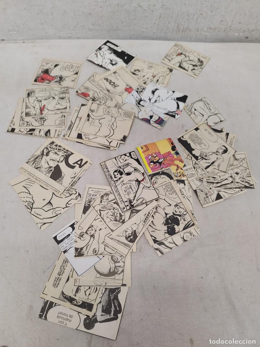 C&oacute;mics: Mont&oacute;n de vi&ntilde;etas de algun comic erotico. Por identificar y contar.