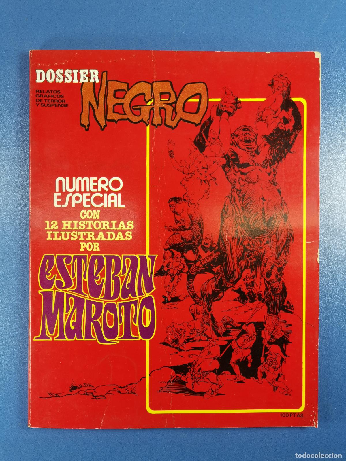 C&oacute;mics: DOSSIER NEGRO - NUMERO ESPECIAL ESTEBAN MAROTO - IBERO MUNDIAL - TERROR