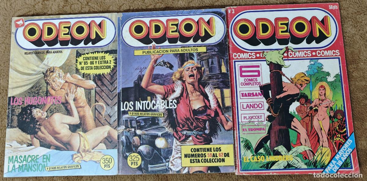 C&oacute;mics: ODEON n&ordm; 3 CON LANDO (Ediciones Actuales 1977) + ODEON n&ordm; 3 y 10 (Zinco 1.988) 3 tebeos.