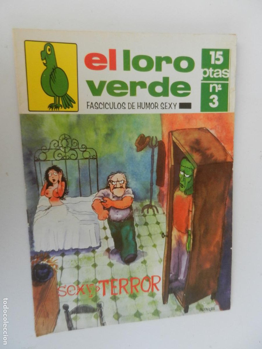 C&oacute;mics: EL LORO VERDE N&ordm; 3 - SEXY TERROR - FASCICULOS DE HUMO SEXY -1978